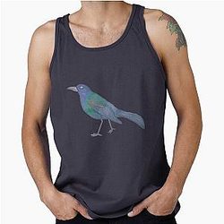 Common Grackle Bird Art Tank Top