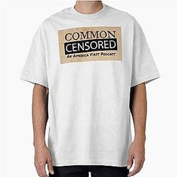 Common	on screen	brand	tag oversized T-Shirt