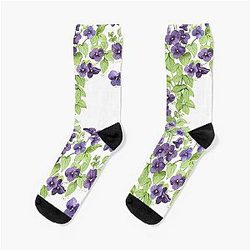 Common Violet Socks