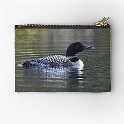 Common Loon Zipper Pouch