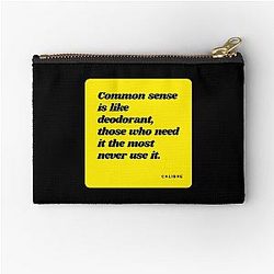 Common sense inspirational quotes good morning life friendship sad positive best friend quotes society love Deodorant Zipper Pouch
