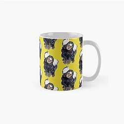 C is for Common Marmoset, Marmoset Illustration – Curious and Agile Tropical Primate Artwork Classic Mug