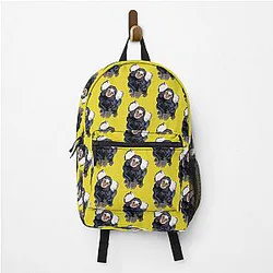 C is for Common Marmoset, Marmoset Illustration – Curious and Agile Tropical Primate Artwork Backpack