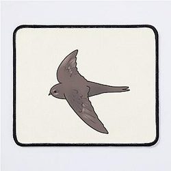 Cute Common Swift Mouse Pad illustration
