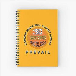 Spiral Notebook Slogan Merch