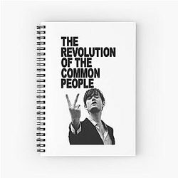 The Revolution of Common People Pulp Spiral Notebook