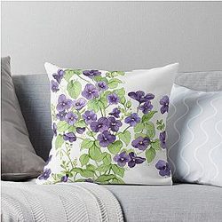 Common Violet Pillow