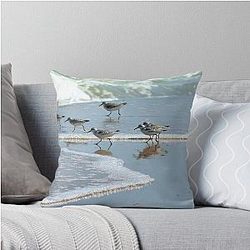 Common Sandpiper Throw Pillow