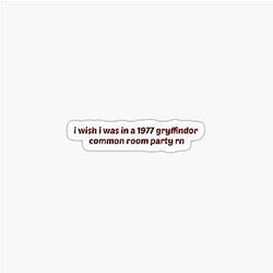 1977 Common Room Party Sticker