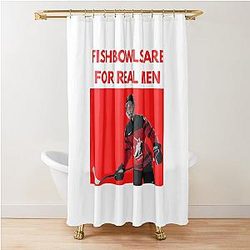 Connor Bedard Fishbowls Are for Real Men Shower Curtain