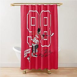 Connor Bedard Blackhawks Shower Curtain