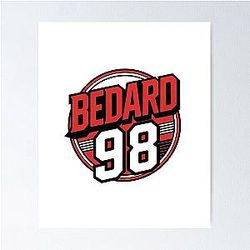 Connor Bedard 98 Hockey T-Shirt Bedard Hockey Hoodie Teen Hoodie Chicago Hawks Bedard Poster