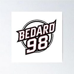 Connor Bedard 98 Hockey T-Shirt Hockey Teen Hoodie Chicago Hawks Bedard T-Shirt Poster