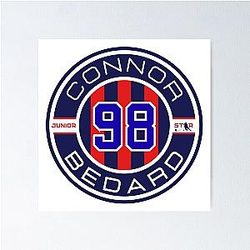 Connor Bedard Junior T-Shirt Connor Bedard 98 Hockey Teen Hoodie Chicago Connor Bedard T-Shirt Poster