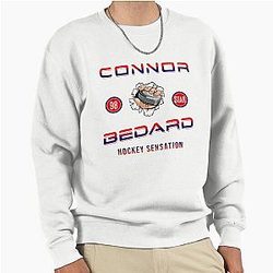 Connor Bedard 98 Hockey T-Shirt Bedard Hockey Hoodie Chicago Hawks T-Shirt Pullover Sweatshirt