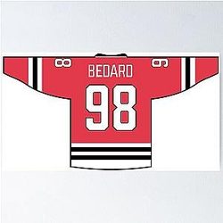 Connor Bedard Jersey Poster