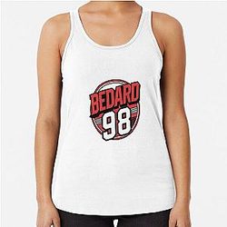 Connor Bedard 98 Hockey T-Shirt Bedard Hockey Hoodie Chicago Hawks Racerback Tank Top