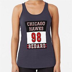 Connor Bedard 98 Hockey T-Shirt Bedard T-Shirt Racerback Tank Top Chicago Hawks Hoodie