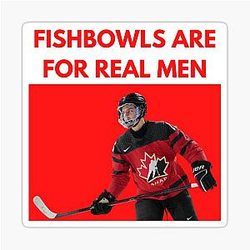Connor Bedard Fishbowls for Real Men Sticker