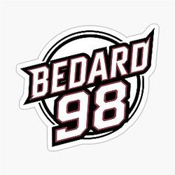 Connor Bedard 98 Hockey T-Shirt Bedard Hockey Hoodie Chicago Hawks T-Shirt Sticker