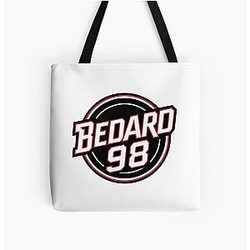 Connor Bedard 98 Hockey T-Shirt Connor Bedard T-Shirt Hockey Teen Hoodie Chicago Hawks Bedard Baseball Tote Bag