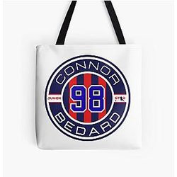 Connor Bedard Junior T-Shirt Hockey Teen Hoodie Chicago Connor Bedard T-Shirt All Over Print Tote Bag