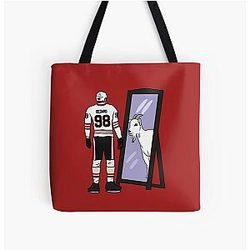 Connor Bedard GOAT All Over Print Tote Bag