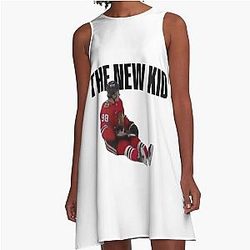 Connor Bedard The Blackhawks Shirt A-Line Dress