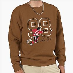 Connor Bedard 98 Blackhawks Signature Pullover Sweatshirt