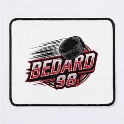 Connor Bedard 98 Hockey T-Shirt Connor Bedard 98 Hockey Hoodie Chicago Hawks Bedard T-Shirt Mouse Pad