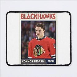 Connor Bedard Hockey Card Mousepad
