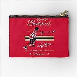 Connor Bedard Calder Trophy Winner Gold Zipper Pouch