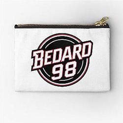 Connor Bedard 98 Hockey T-Shirt Bedard Hockey Hoodie Chicago Hawks Bedard Zipper Pouch
