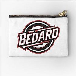Connor Bedard 98 Hockey T-Shirt Bedard Penguin or Chicago Hawks Zipper Pouch