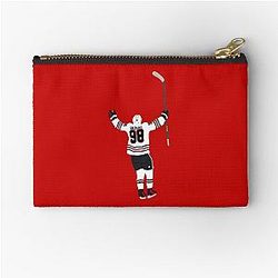 Connor Bedard Celly Drawing Zipper Pouch