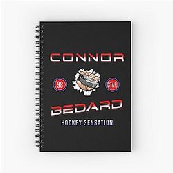 Connor Bedard 98 Hockey T-Shirt Bedard T-Shirt Hockey Teen Hoodie Chicago Hawks Spiral Notebook