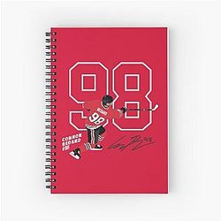 Connor Bedard Blackhawks Signature Spiral Notebook