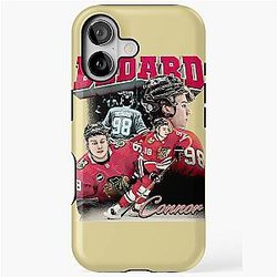 Connor Bedard Hockey Legend Retro Graphic Limited Edition iPhone Case