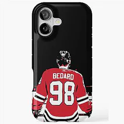 Connor Bedard Starting Lineup Graphic Art iPhone Case