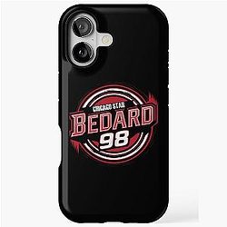 Connor Bedard 98 Hockey T-Shirt Hockey Hoodie Chicago Hawks Bedard T-Shirt iPhone Tough Case