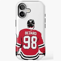 Connor Bedard Starting Lineup Cutout iPhone Case