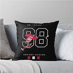 Connor Bedard Draft Throw Pillow