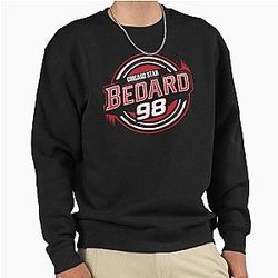 Connor Bedard 98 Hockey T-Shirt Bedard Chicago Hawks Pullover Sweatshirt