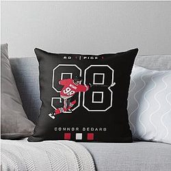 Connor Bedard Draft Throw Pillow