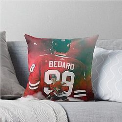 Connor Bedard Graphic Throw Pillow
