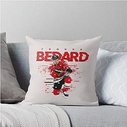 Connor Bedard Throw Pillow
