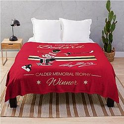 Connor Bedard Calder Trophy Winner Throw Blanket