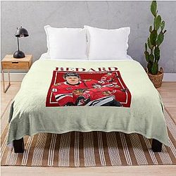 Connor Bedard Throw Blanket
