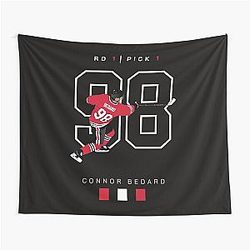 Connor Bedard Draft Art Tapestry
