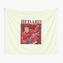 Connor Bedard Vintage Design Tapestry